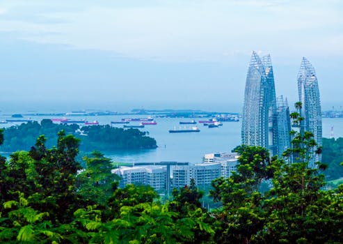 Harmony Skyline Towers in Singapore Sentosa Island Grandeur