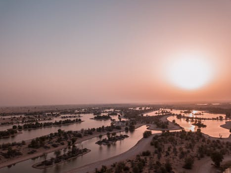 Tranquil Desert Palaces in United Arab Emirates Dubai Oasis Grandeur
